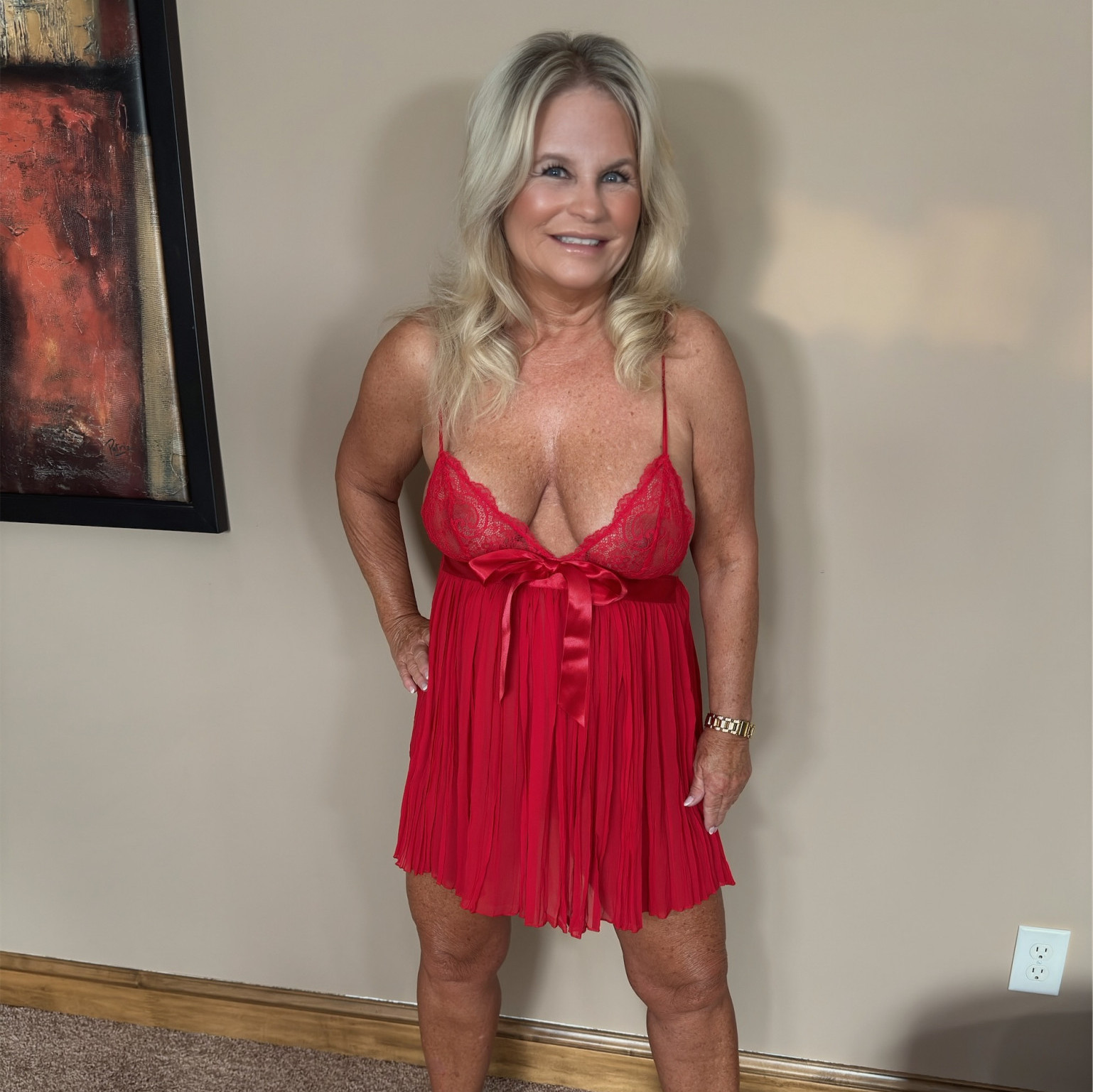 Red Victorias Secret Babydoll